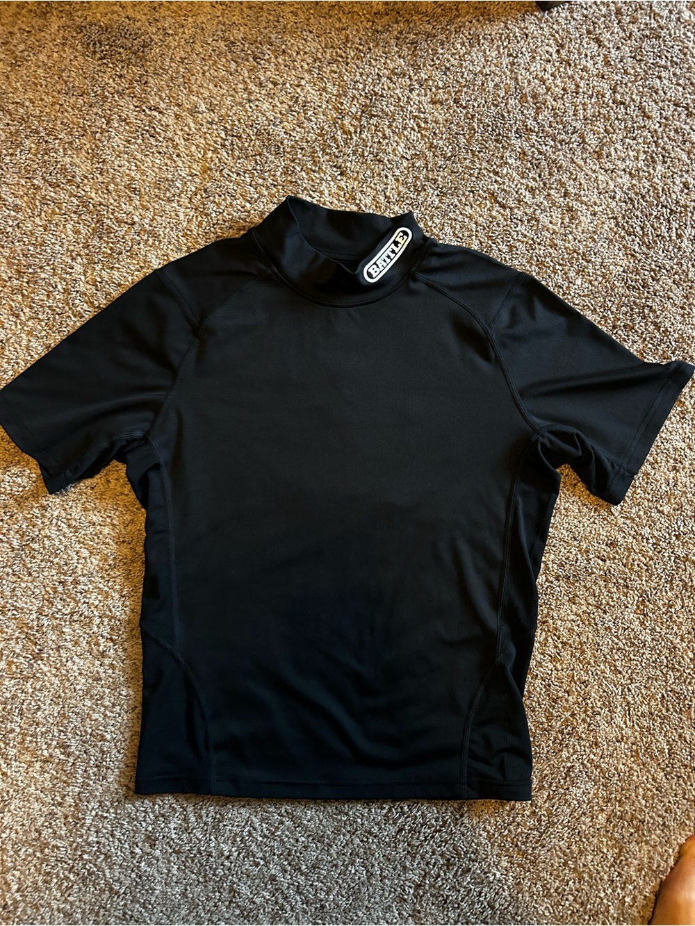 Short-Sleeve Kids Rash Guard Top - Black